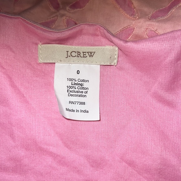 J. Crew Ginny size 0 pink dress new Without tags - Picture 7 of 13